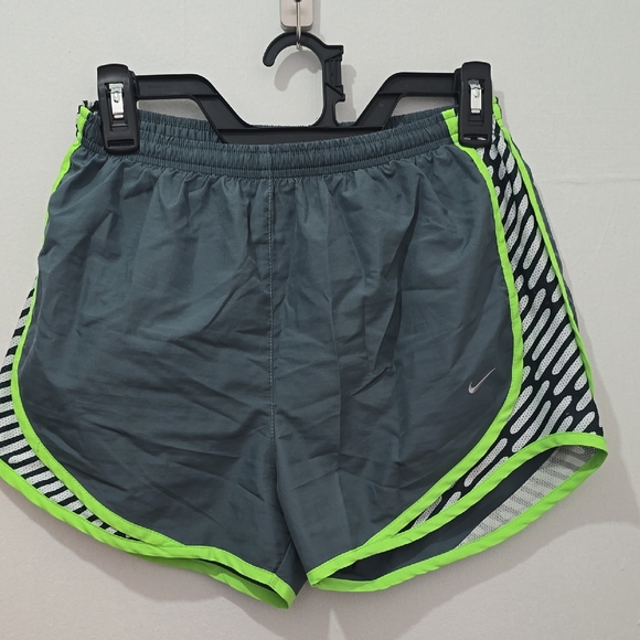 Nike Pants - Nike Charcoal and Lime Green Running Shorts
